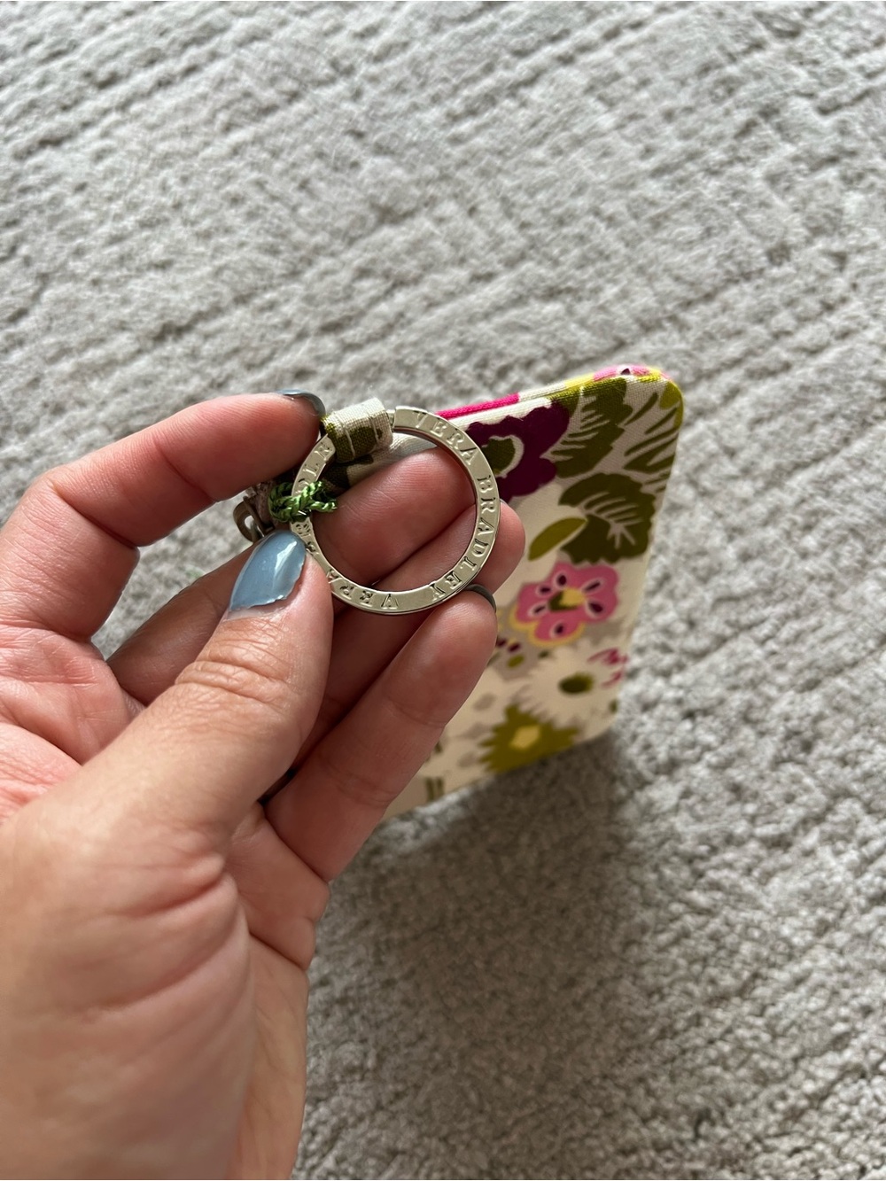 Vera Bradley Floral Zip ID Case, Make Me Blush - Picture 7 of 11